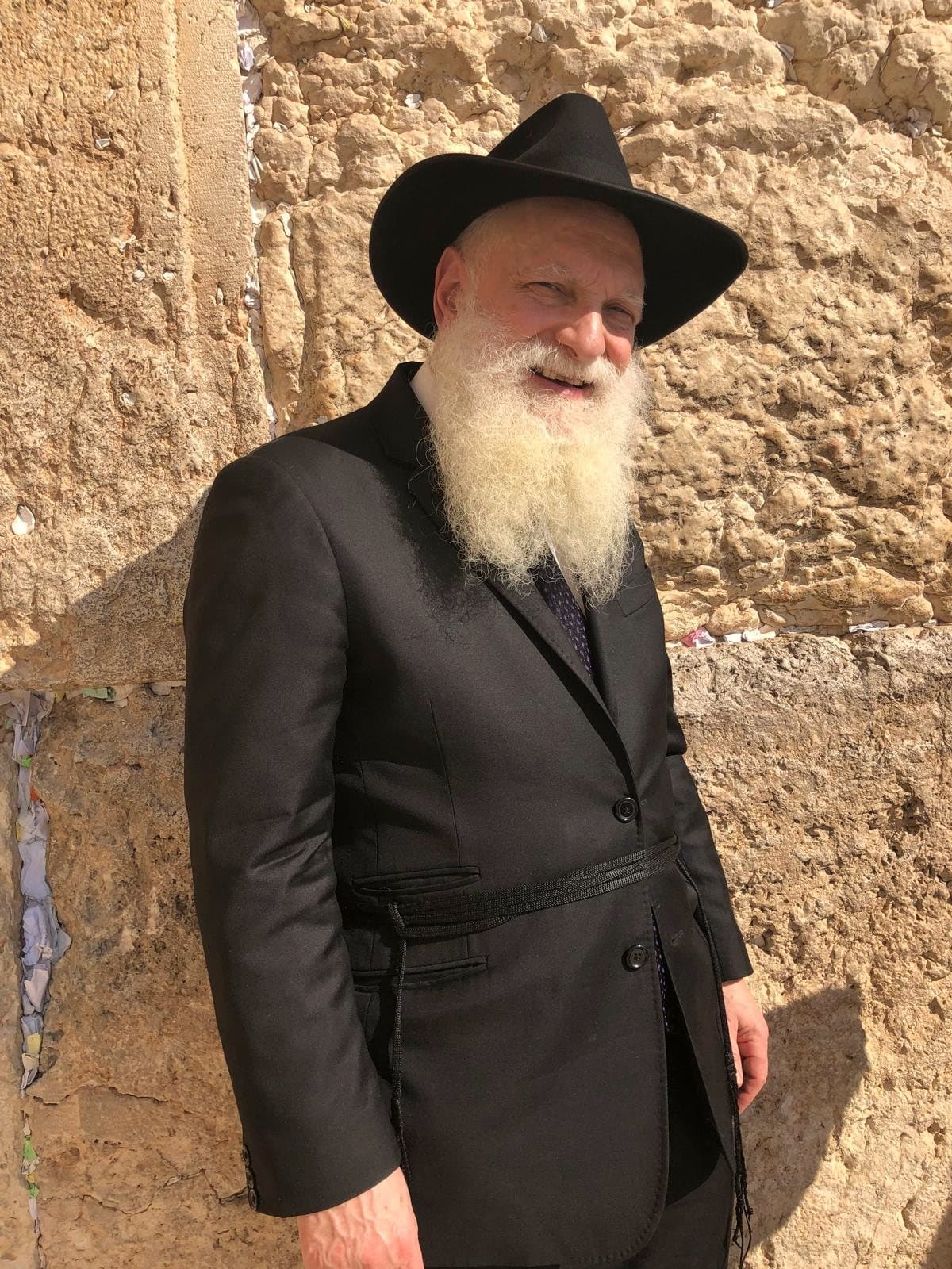 Herschel Lazaroff at the Western Wall in Jerusalem